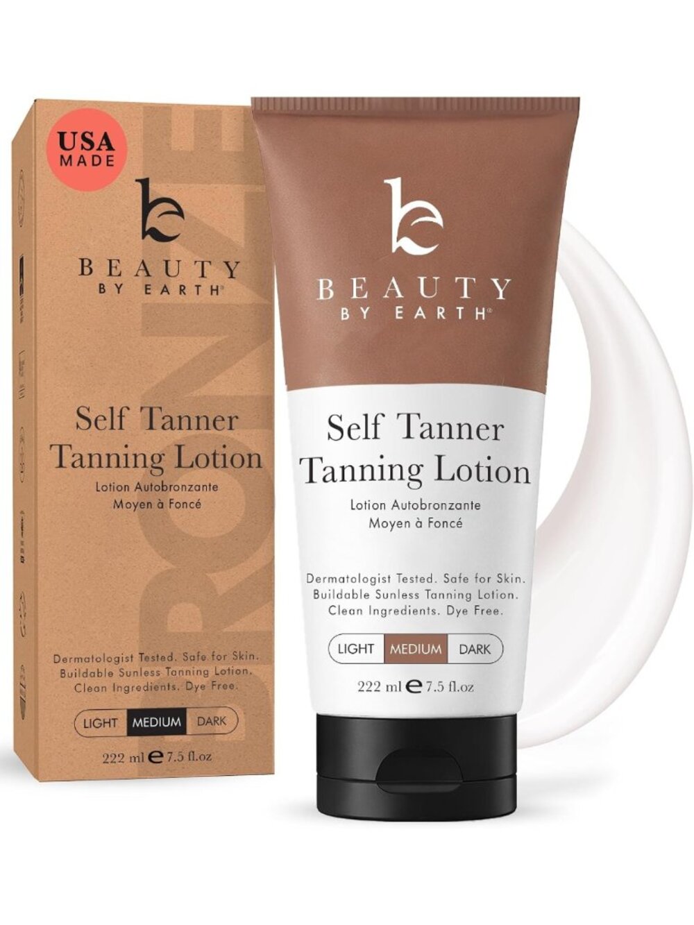 Natural & Organic Self Tanner Lotion | Streak-Free, Moisturizing Tan with Aloe